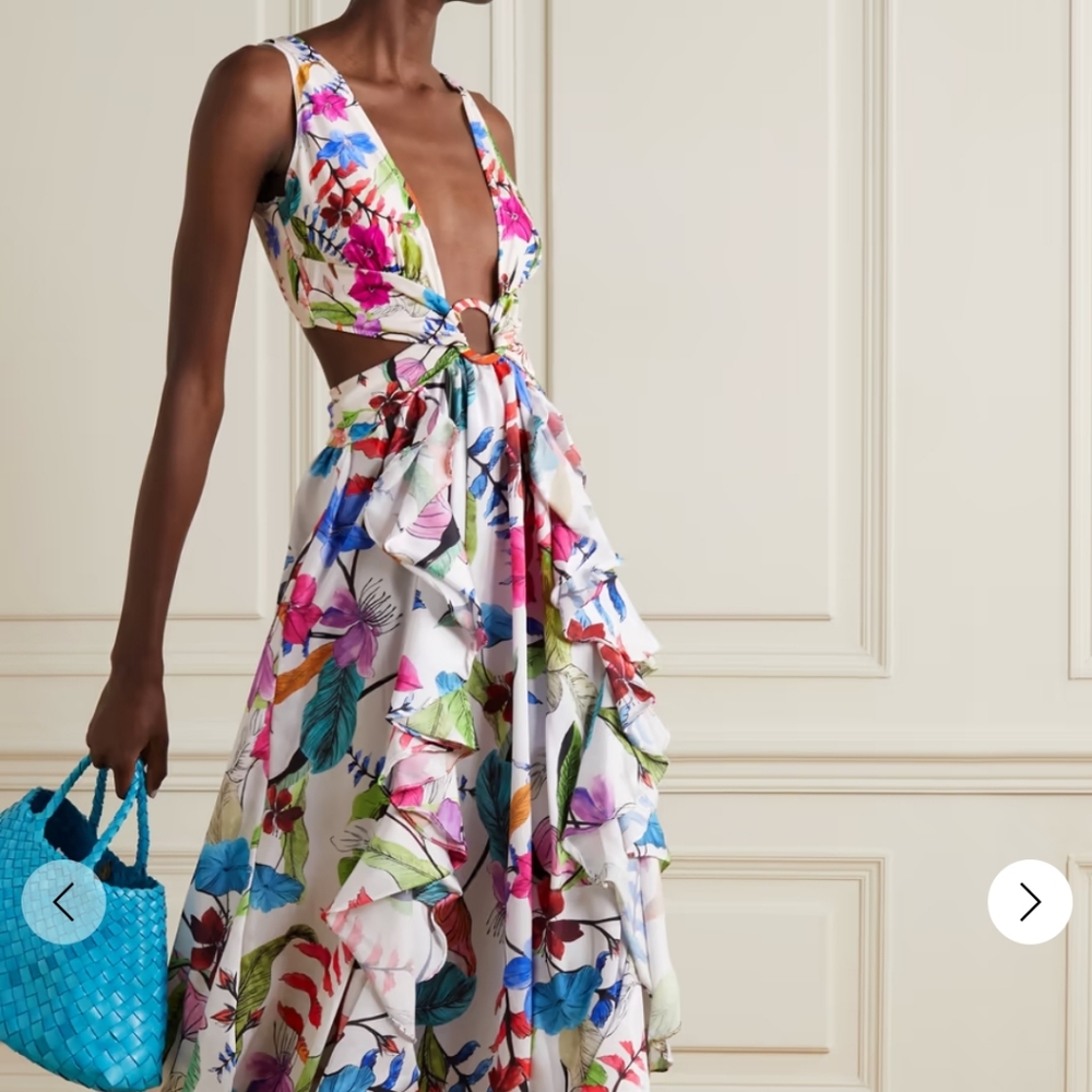 PatBo Zamia cutout Maxi Floral dress - Picture 4 of 11